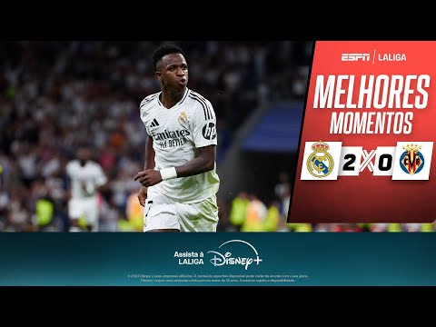 Gols e lances de Real Madrid x Villarreal