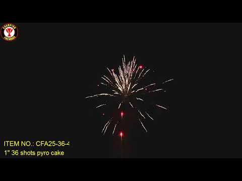 CFA25-36-4   1'' 36shots multishots 500g fireworks cake