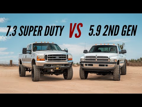 1999 Ford 7.3 Power Stroke Super Duty vs Dodge Ram 5.9 Cummins 2nd Gen | Which Is Better?