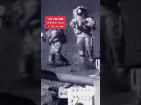 Real footage of astronauts on The MOON