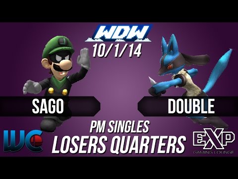 WDW 10/1/14 - Sago (Snake/Luigi) vs. Double (Lucario) PM Losers Quarters