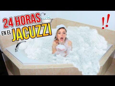 24 HORAS EN UN JACUZZI LLENO DE ESPUMA!! | Katie Angel