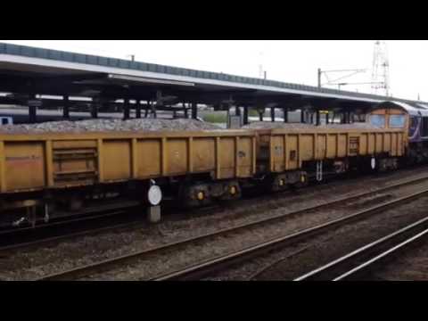 Class 66725 again through Ashford bound for Sevington.