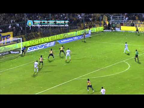 Cabezazo de Carrasco. Rosario Central 1 - Quilmes 0. Fecha 1. Torneo Inicial 2013. FPT