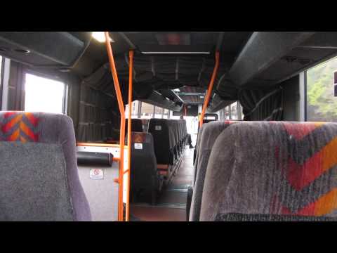 Riding Ensignbus bendy-coach Volvo B10MA-55 TSU 642 on test run from Leigh to fast A13