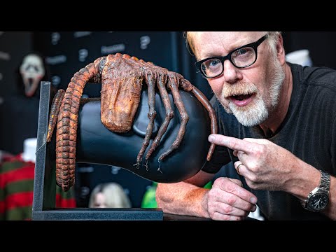 Adam Savage Meets Original Alien Facehugger Prop!