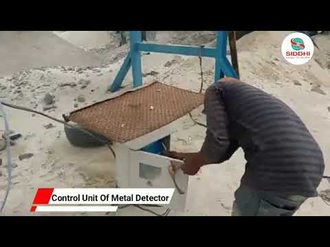 Stone crushing metal detectors