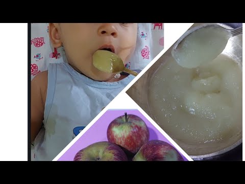 How to make apple 🍎 purre for 6 month + baby |Apple purre |Baby food |Easy and healthy apple puree|