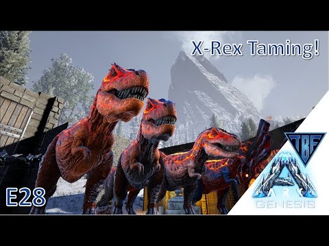 Ark Genesis E28 Hunting some massive X-Rex Dinos! New Ark DLC - Ark Survival Evolved