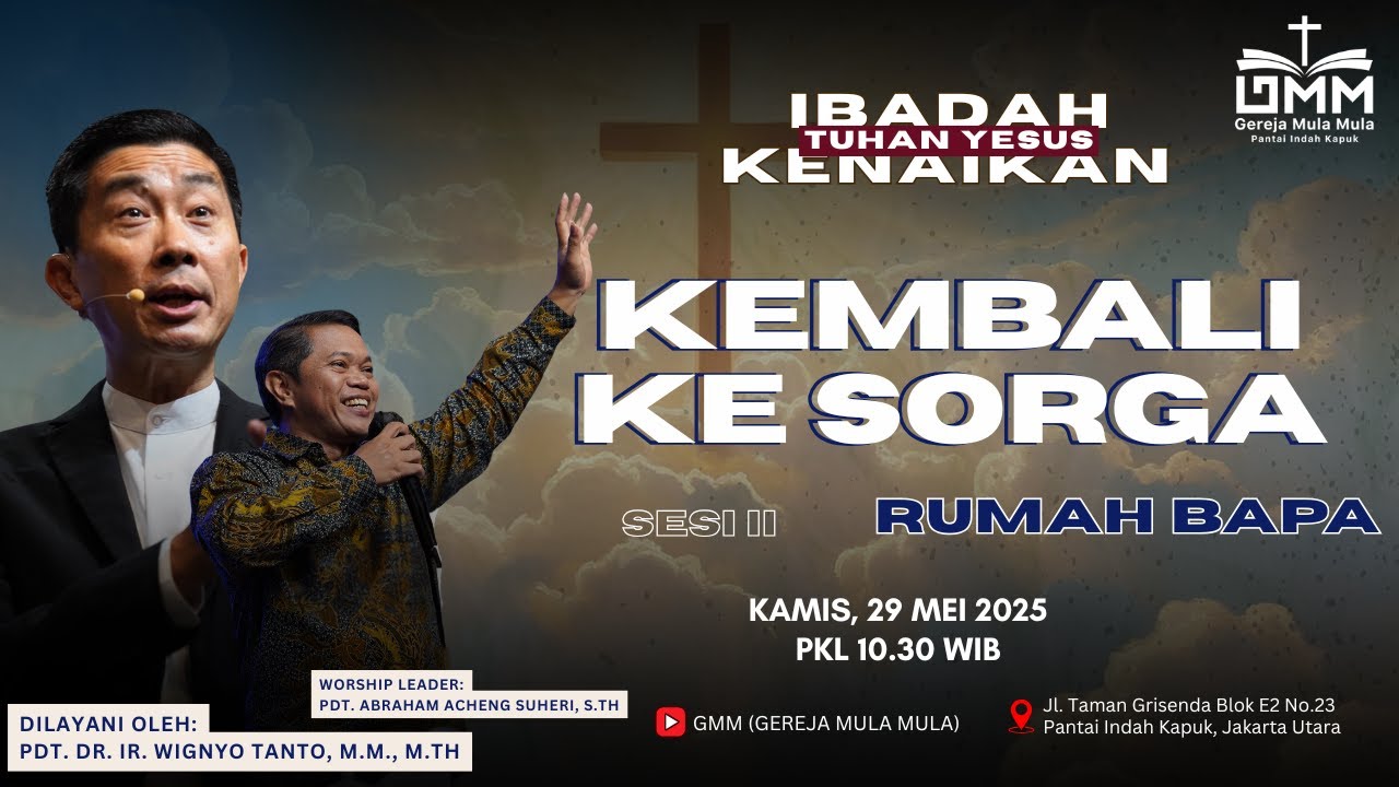 Sesi 2 – KEMBALI KE SORGA: RUMAH BAPA – Pdt. Dr. Ir. Wignyo Tanto, M.M., M.Th. (290525)