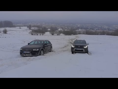 Audi A4 Allroad vs Dacia Duster Snow Off Road 2024