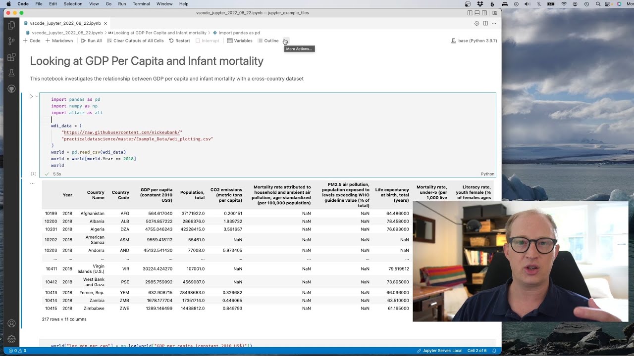 Jupyter Notebooks and IPython in VS Code (August 2022)