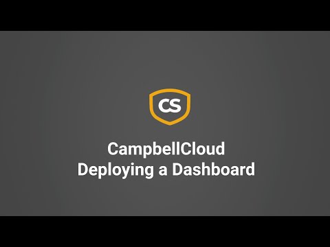 CampbellCloud Deploying a Dashboard