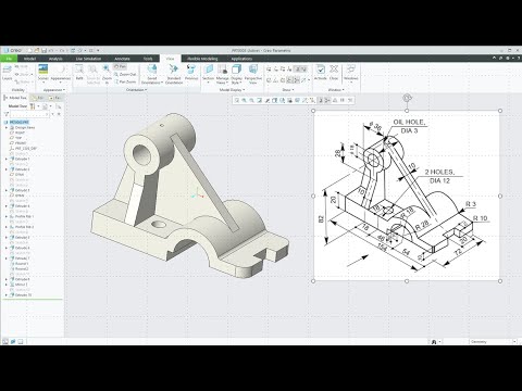 Creo parametric tutorials for beginners|creo|proE|tutorial-32
