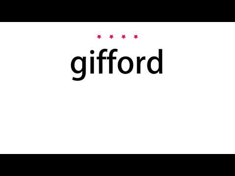 How to pronounce gifford - Vocab Today