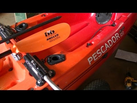 Perception Pescador Pilot 12.0 YakGear Flush Mount Rod Holder Installation