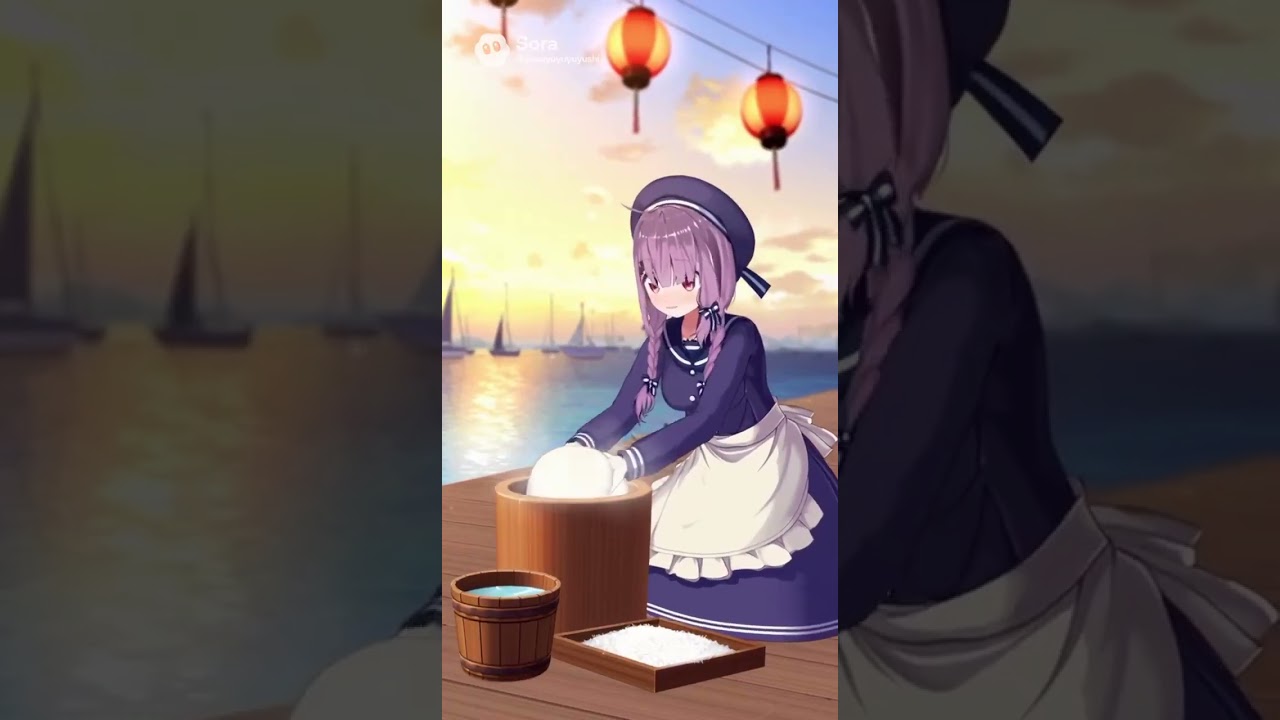 謎動画 餅つきAIシオリちゃん