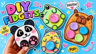 4 DIY Kawaii Fidget Toys | Easy Handmade Fidgets Paper Craft