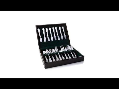 Jeffrey Banks 45piece Flatware Set with Storage Chest