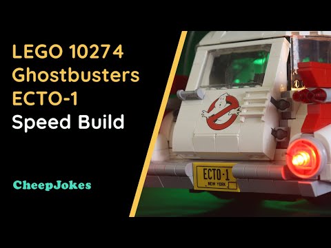 LEGO 10274 Ghostbusters ECTO-1 Speed Build | LEGO | CheepJokes