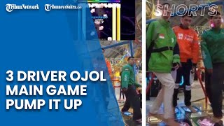 Viral 3 Pria Main Game Pump It Up Gunakan Atribut Ojol, Terinspirasi dari Tayangan YouTube