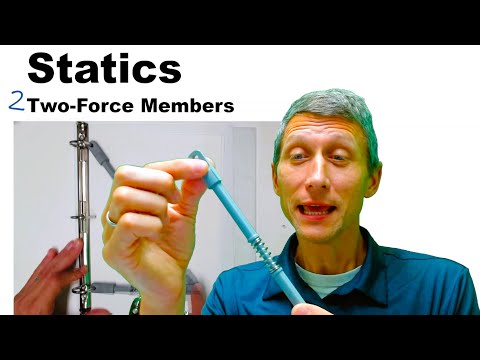 Unit3 ex 3.6  Two 2-Force Members LEVEL 1 - Statics and Strength of Materials