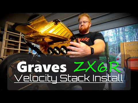 ZX6R Aftermarket Velocity Stack Install | Grave Motorsport VE2 Roadracing Stacks (VE2)