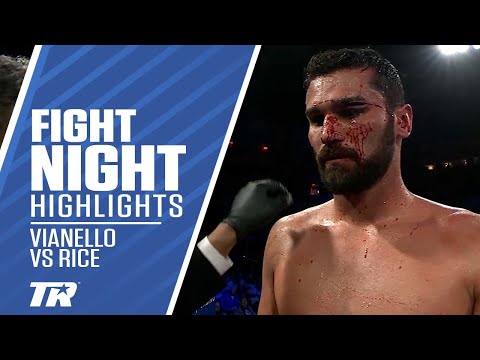 The Chaotic Ending to the Vianello vs Rice Fight | Vianello Gets Cut & then Craziness Begin