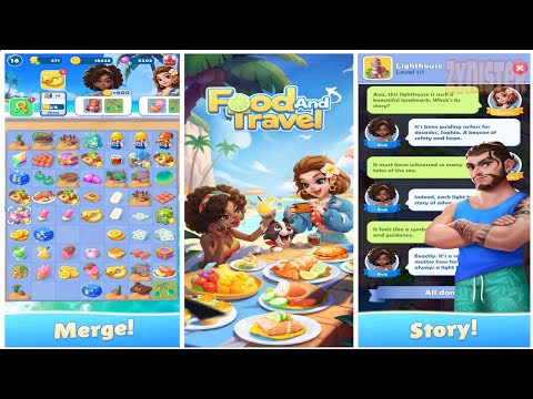 Food and Travel: Merge Game - YouTube