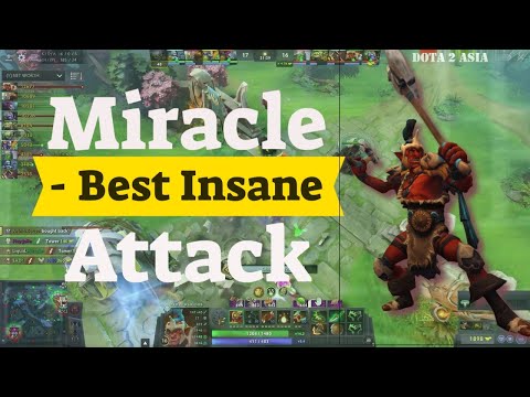 Miracle - Best Insane Attack Speed Troll Warlord Dota 2 Patch 7.22