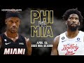 Philadelphia 76ers vs Miami Heat Full Game Highlights | Apr 6 | 2023 NBA Season