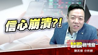信心崩潰、鳴金收兵#加權指數#川普#多殺多#以跌止跌｜小武哥投資事務所｜陳武傑 (圖)