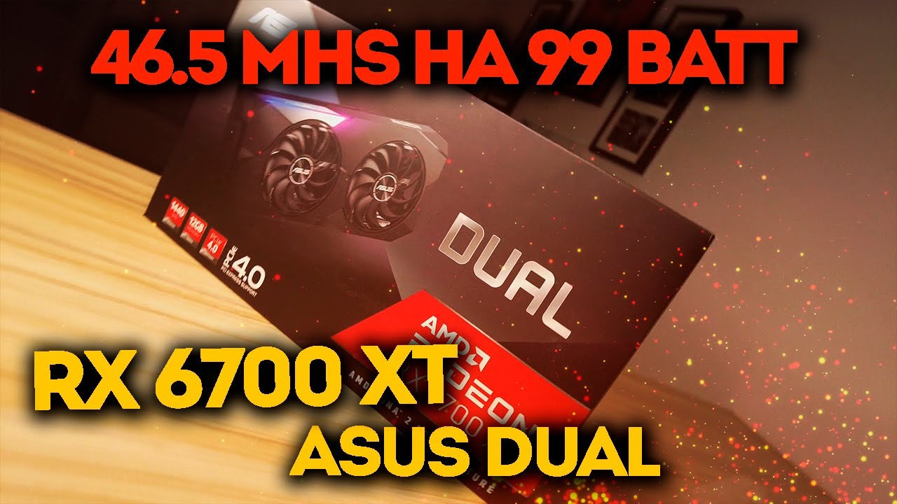 Видеокарта Asus Radeon RX 6700 XT Dual OC 12Gb (DUAL-RX6700XT-O12G)
