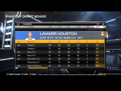 Madden 15 Connected Careers Gameplay - PS4 Next-Gen Console - Fantasy Draft Episode 1 - The Draft