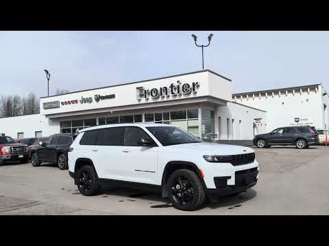 2024 Jeep Grand Cherokee L Altitude 4x4 in White for sale at Frontier Chrysler Dodge Jeep Ram Fiat Ltd. in Smithers, BC
