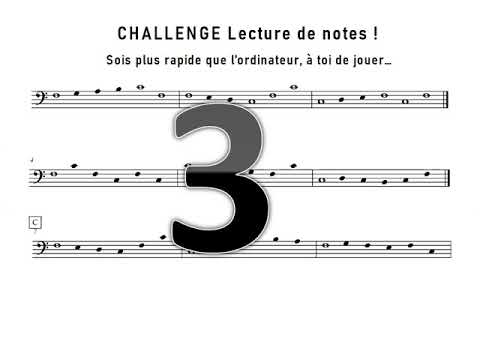 Lecture de notes clé de fa