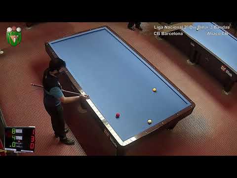 Temporada 2020/21 Lliga Nacional Billar a 3 bandes Segunda Divisón M  Maymo vs J  Pereyra