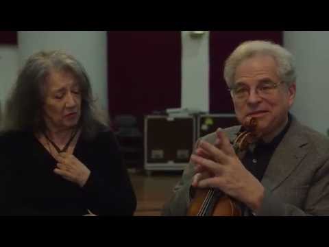 Itzhak Perlman and Martha Argerich record Bach, Schumann and Brahms