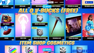 All 0 V-BUCKS(Free) Item Shop Cosmetics Showcase! 