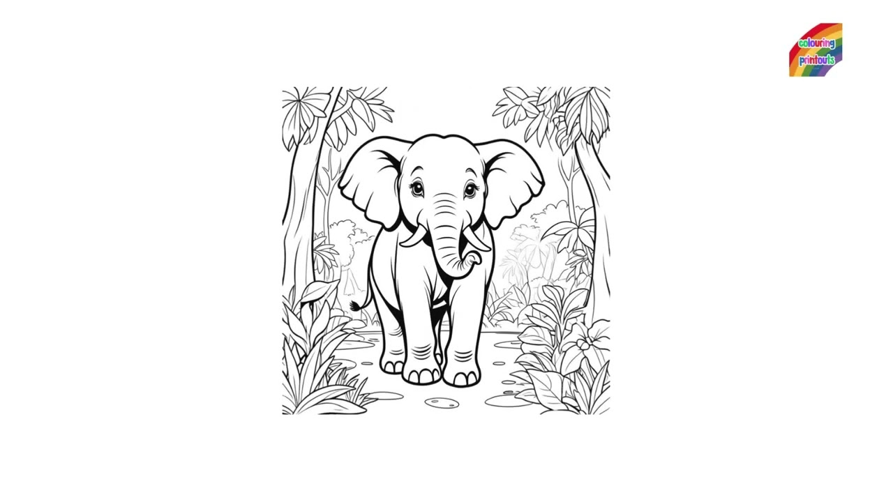 Elephant Coloring Pages