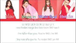 MAMAMOO(마마무)-Pride Of 1cm/Taller Than You  - Color Coded Lyrics + Han|Rom|Eng Sub|Sub Español