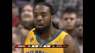 Melvin Ely Filling in Admirably for David West (15 Points, 5 Reb. vs. Pistons)