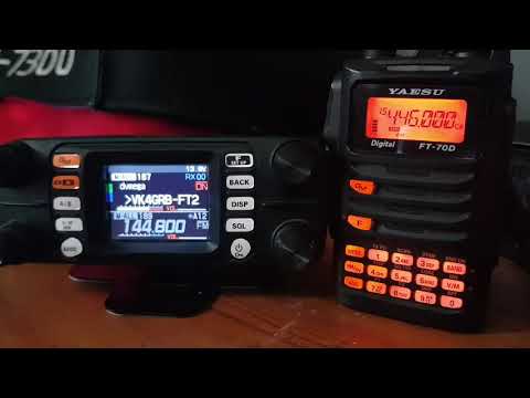 Yaesu FT300D and Yaesu FT70D side by side