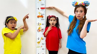 Ellie &amp; Jannie Wants to Be Taller and Higher | Kids Outdoor Jumper and Playground Toys