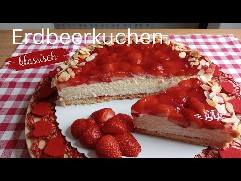 Klassischer Erdbeerkuchen