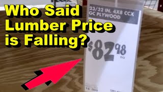 Lumber Prices in Home Depot and Lowes