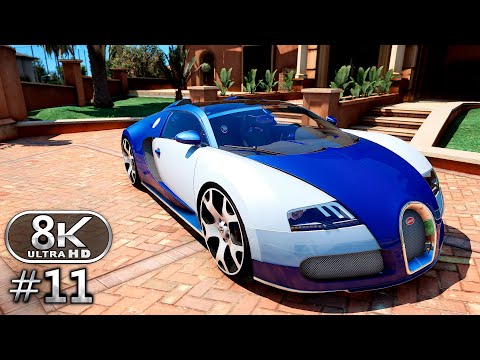 GTA V 8K Ultra Graphics Gameplay Walkthrough Part 11 - GTA V 8K 60FPS PC No Commentary