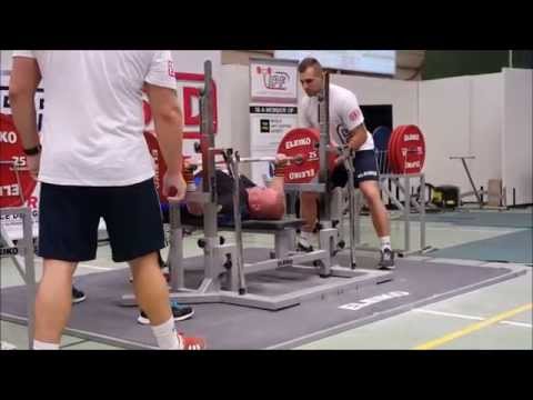 Pjotr vd Hoek World Record Bench Press Master I -105kg 287,5kg @ IPF Open Worlds Powerlifting 2015