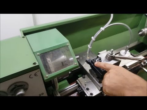 Newton 20 lathe with closed-loop lubrication