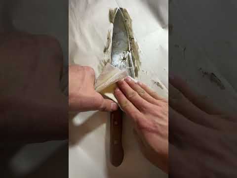 #4 It was time to polish my high carbon steel chefs knife.